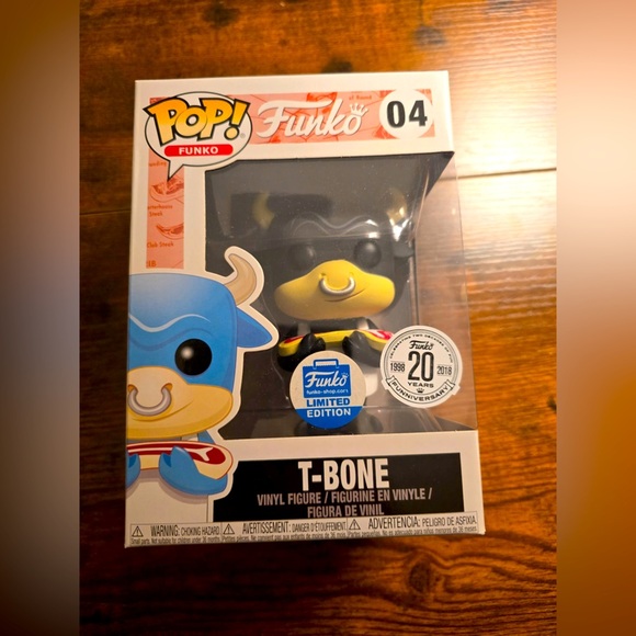 Funko Pop T Bone #04 Limited Edition 20th Funniversary Black NEW - Picture 1 of 5